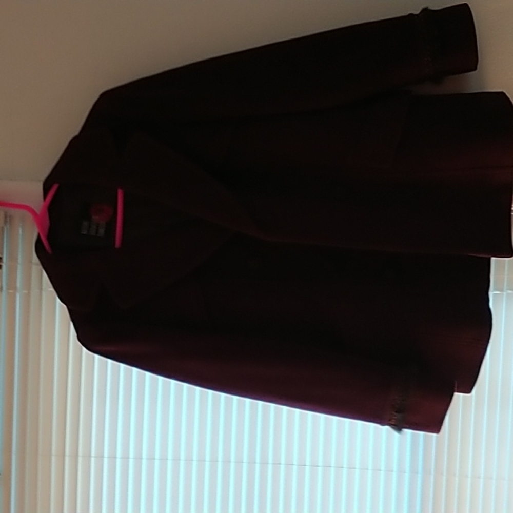 Burgendy Wool Coat